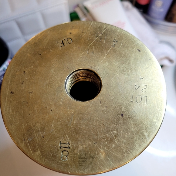 1944 Brass Shell Casing - Picture 3 of 5